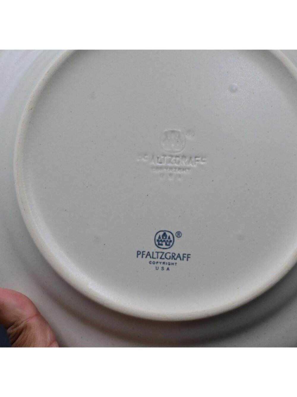 Pfaltzgraff Heirloom Dinner Plates Scalloped Edge Set Of 5 - Picture 4 of 6